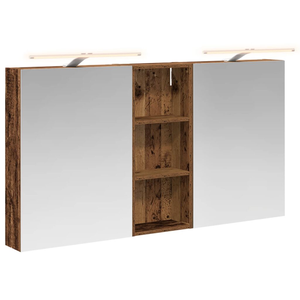 Kylpyhuoneen kaappisetti 3 pcs 130 x 14,5 x 70 cm Tekninen puu