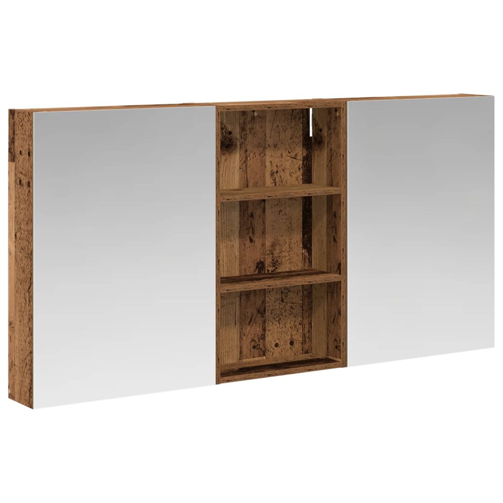 Kylpyhuoneen kaappisetti 3 pcs 140 x 14,5 x 70 cm Tekninen puu