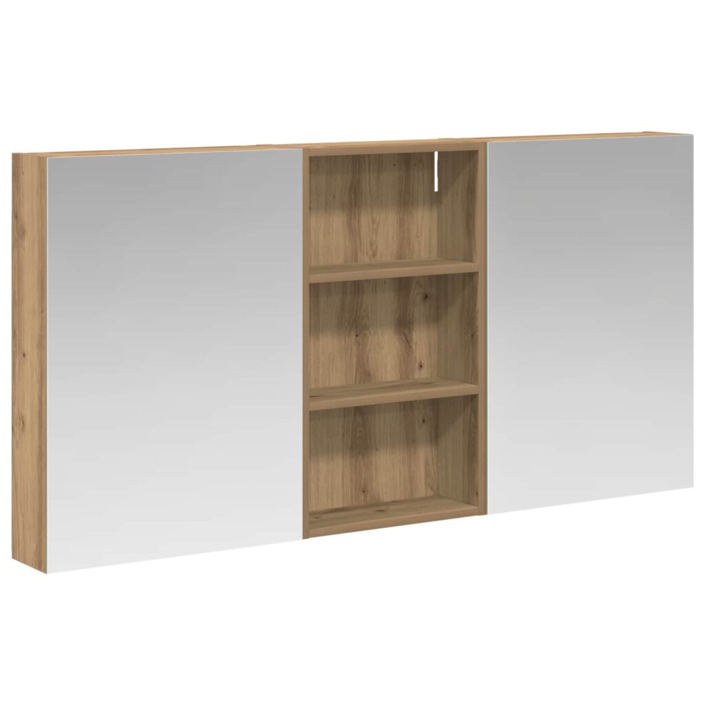 Kylpyhuoneen kaappisetti 3 pcs 140 x 14,5 x 70 cm Tekninen puu