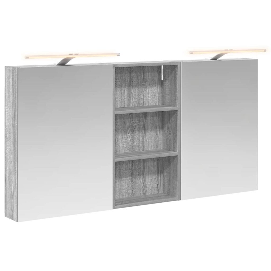 Kylpyhuoneen kaappisetti 3 pcs 140 x 14,5 x 70 cm Tekninen puu