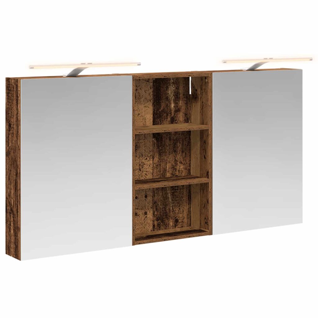 Kylpyhuoneen kaappisetti 3 pcs 140 x 14,5 x 70 cm Tekninen puu