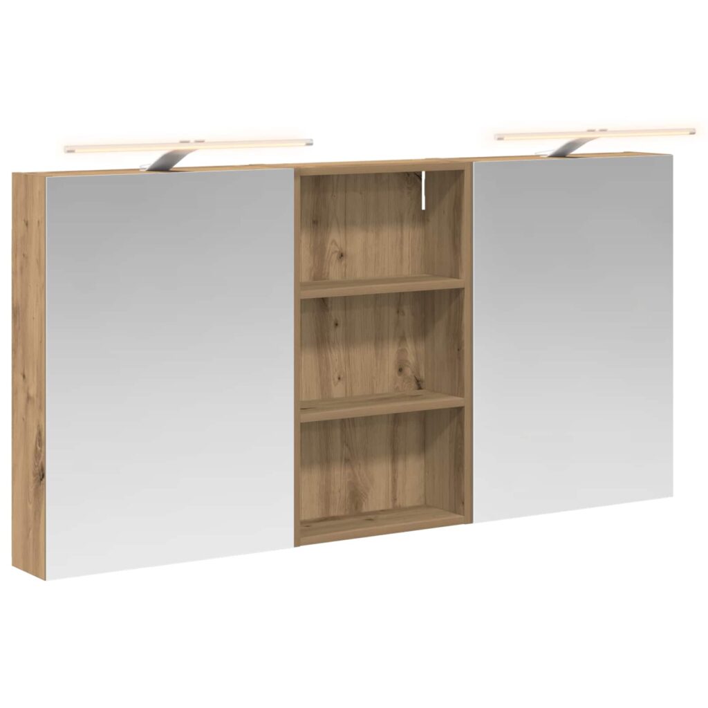 Kylpyhuoneen kaappisetti 3 pcs 140 x 14,5 x 70 cm Tekninen puu