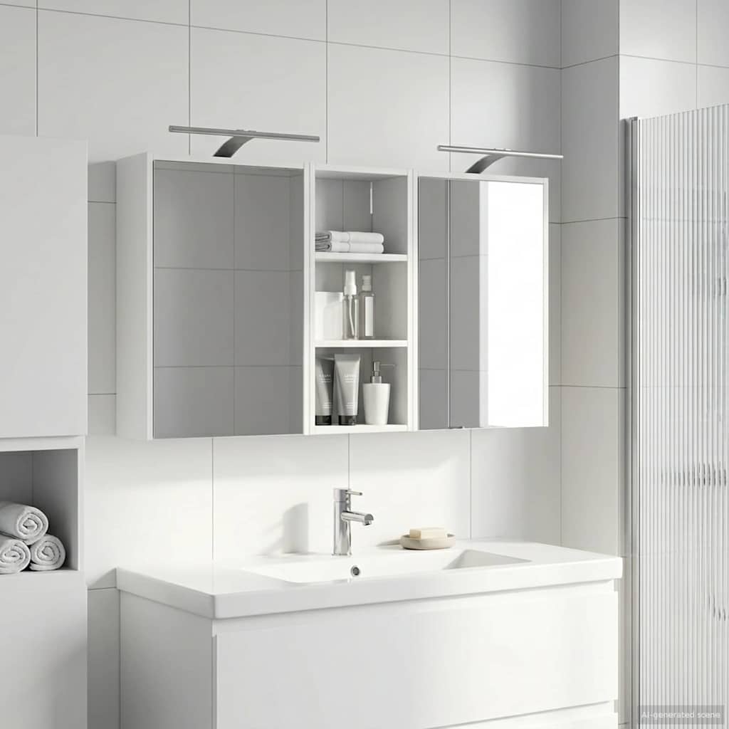 Kylpyhuoneen kaappisetti 3 pcs 116 x 16 x 62,5 cm Tekninen puu