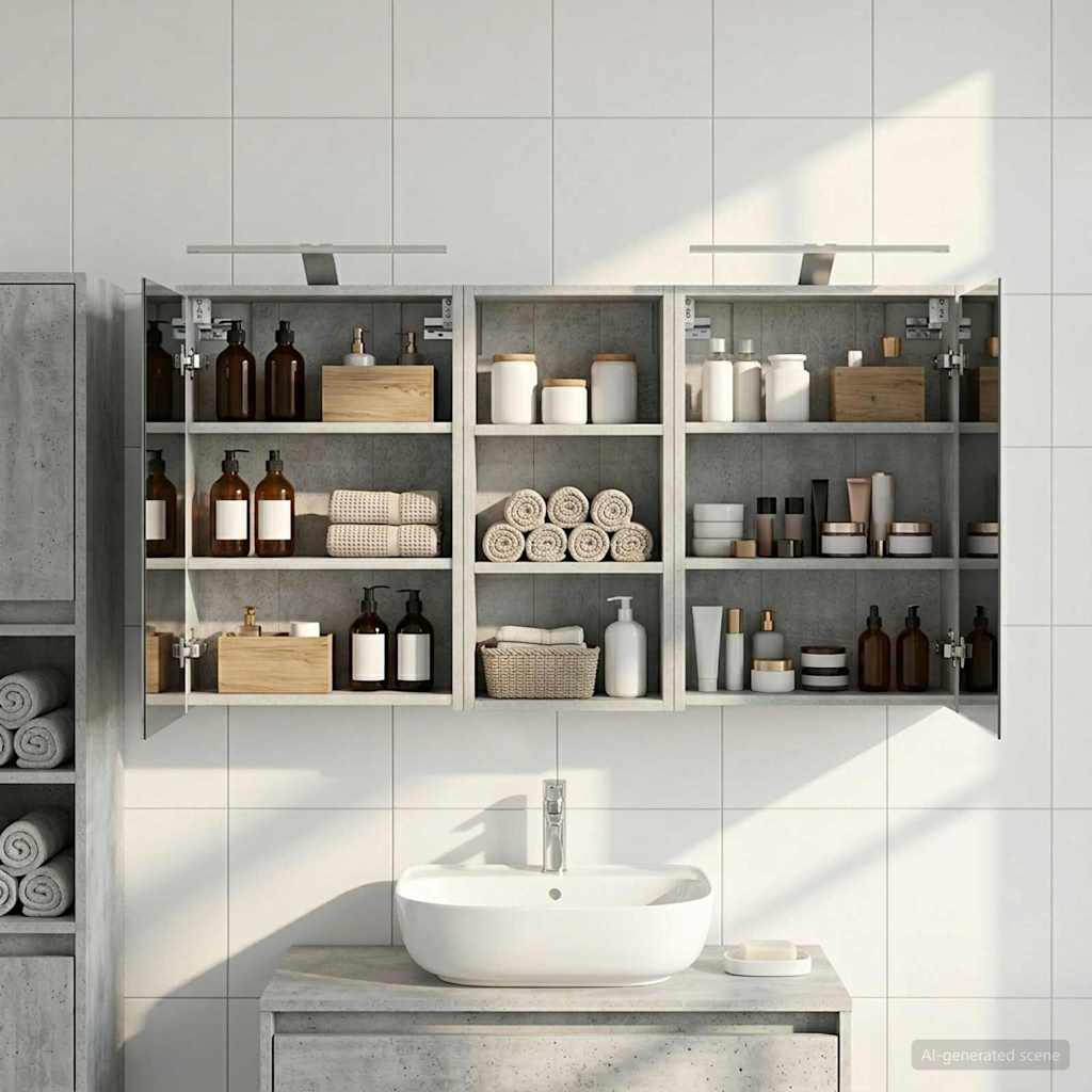 Kylpyhuoneen kaappisetti 3 pcs 116 x 16 x 62,5 cm Tekninen puu