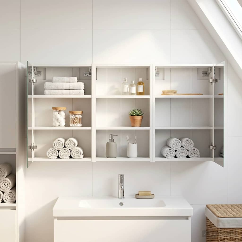 Kylpyhuoneen kaappisetti 3 pcs 126 x 16 x 62.5 cm Tekninen puu