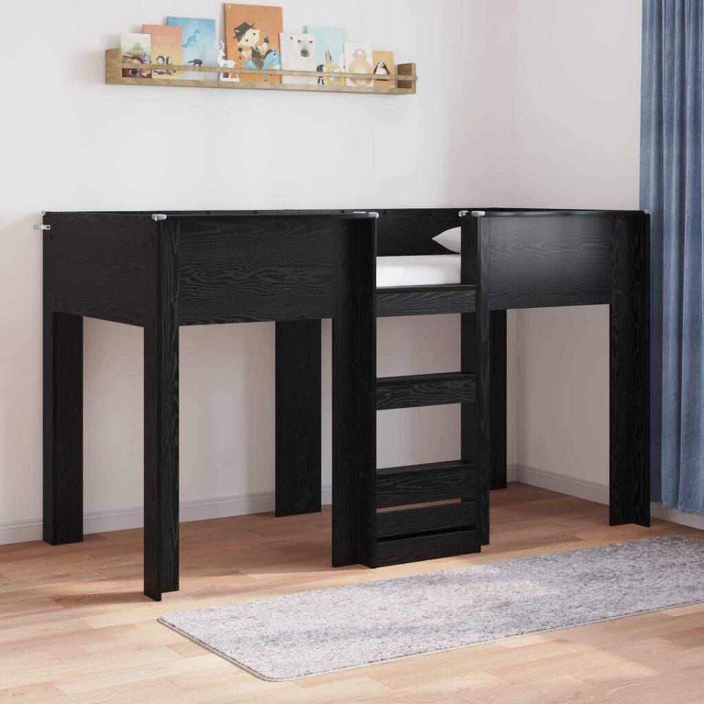 Kerrossänky Lapset Musta tammi. 2FT6 Small Single Tekninen puu