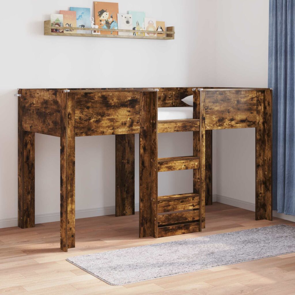 Kerrossänky Lapset Savupähkinä 2FT6 Small Single Tekninen puu