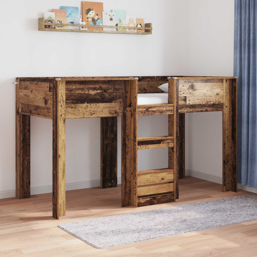 Kerrossänky Lapset Vanha puu 2FT6 Small Single Tekninen puu