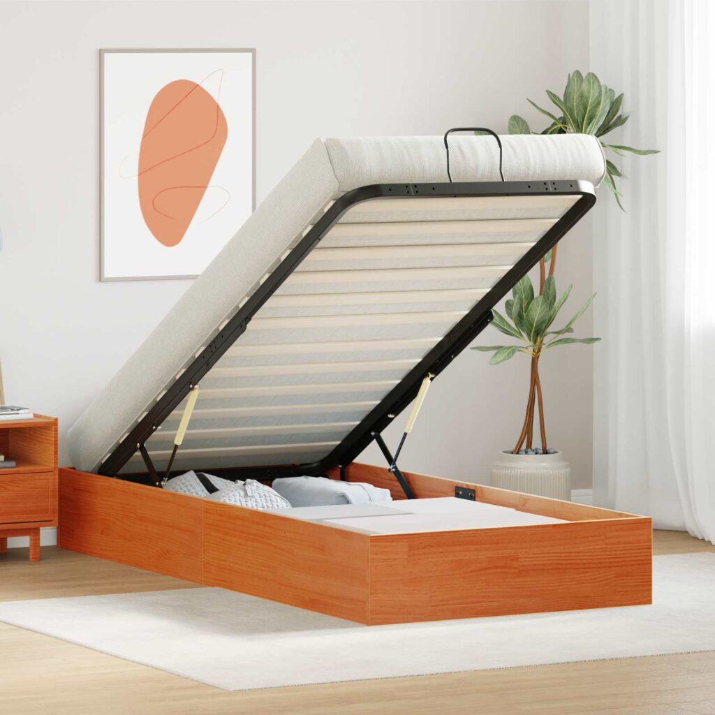 Rahi sängyn runko säilytystilalla Vahanruskea 2FT6 Small Single