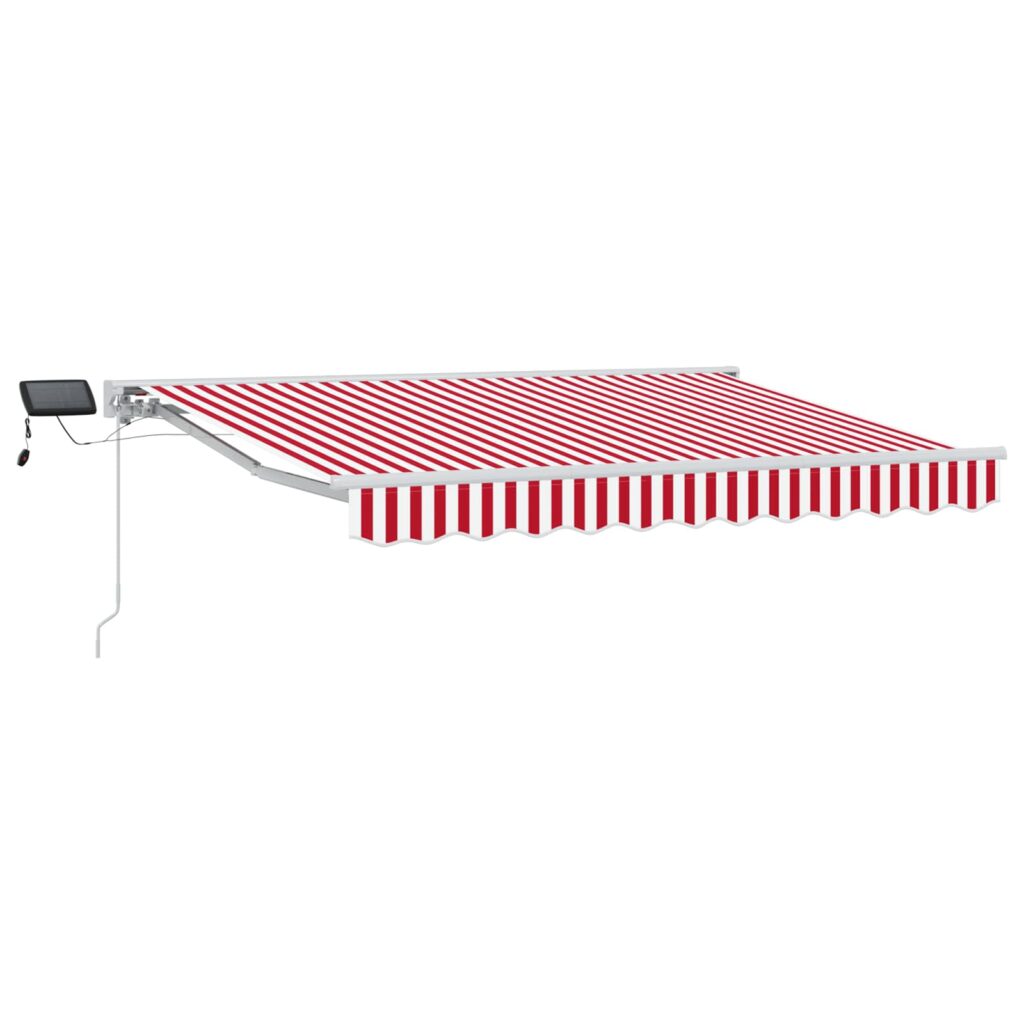 Manuaalinen markiisin runko LED-valoilla 2,5 x 2 m