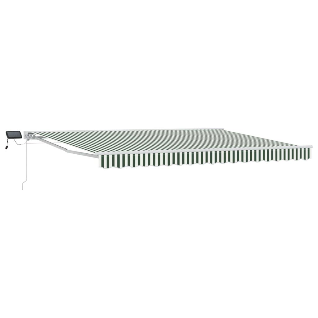 Manuaalinen markiisin runko LED-valoilla 4 × 3 m