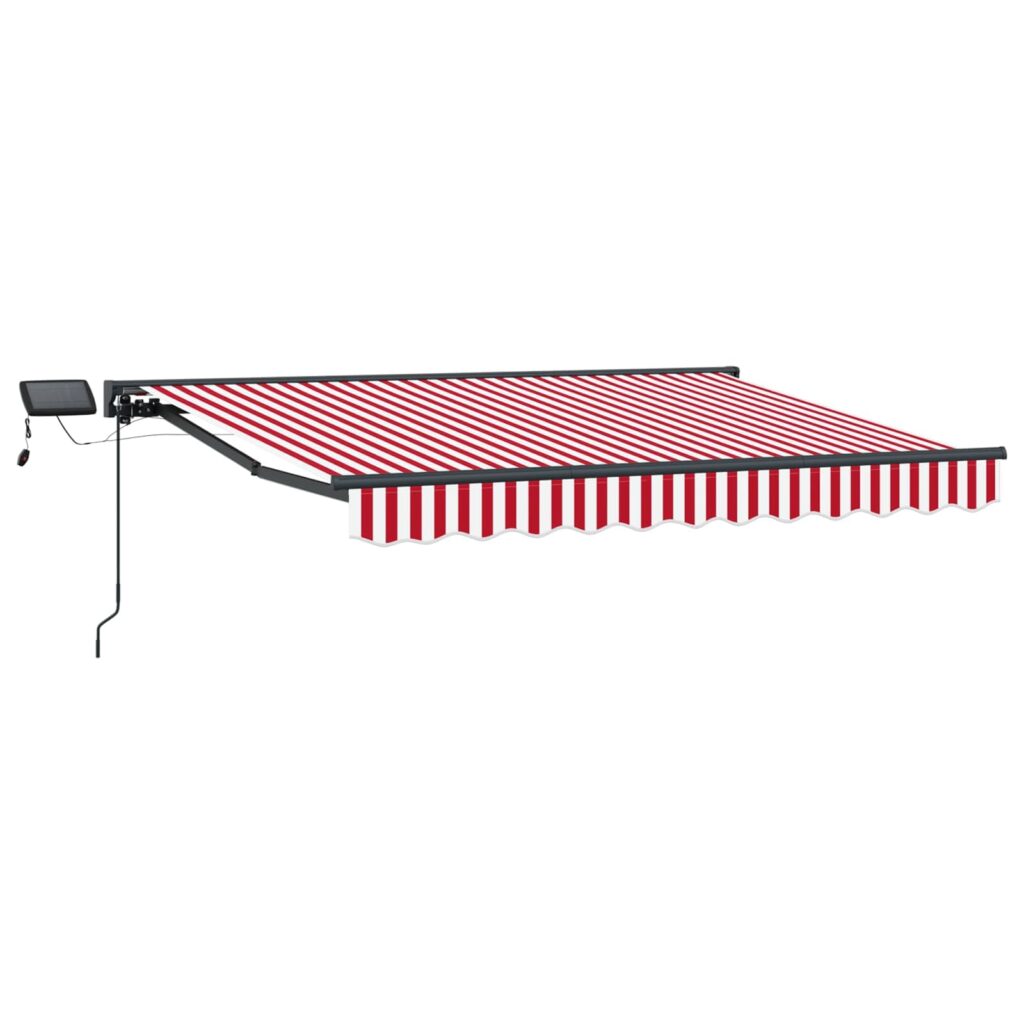 Manuaalinen markiisin runko LED-valoilla 2,5 x 2 m