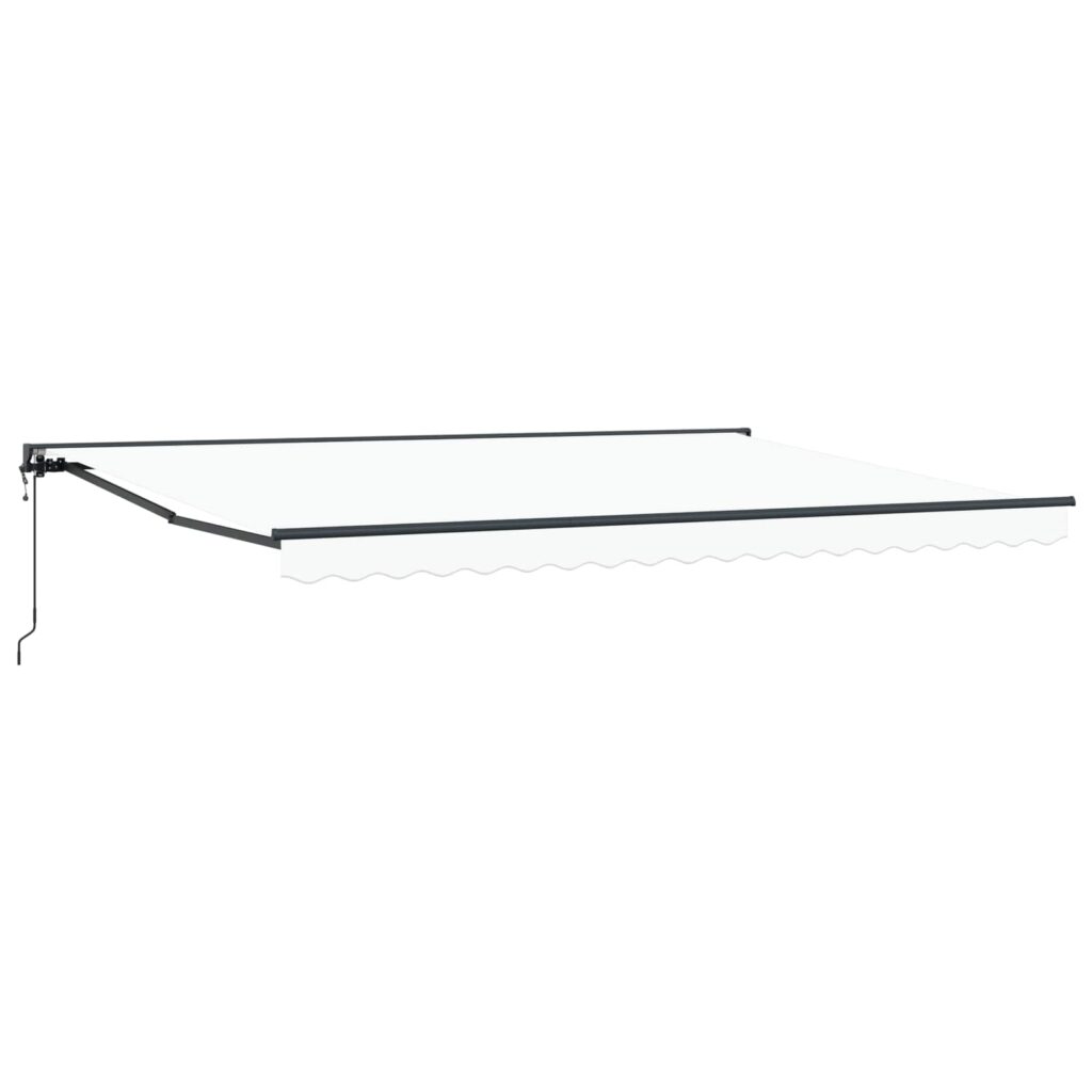 Sähkökäyttöinen Vedettävä Varjo Valkoinen 5 × 3,5 m