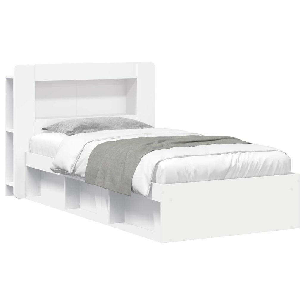 Sänkykehys varastolla valkoinen 2FT6 Small Single Tekninen puu