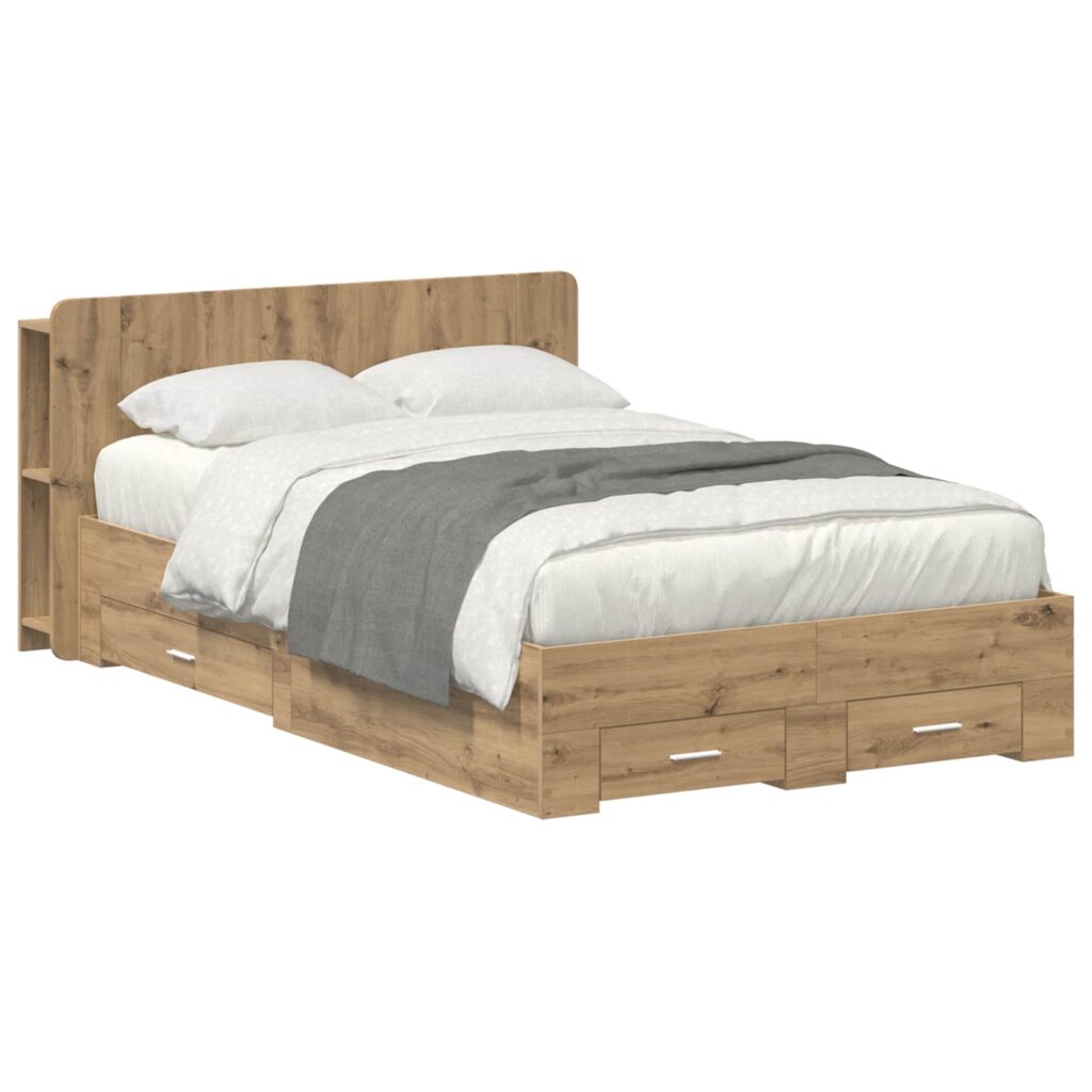 Sänkykehys varastolla päätyllä Artisaanitammi 4FT Small Double