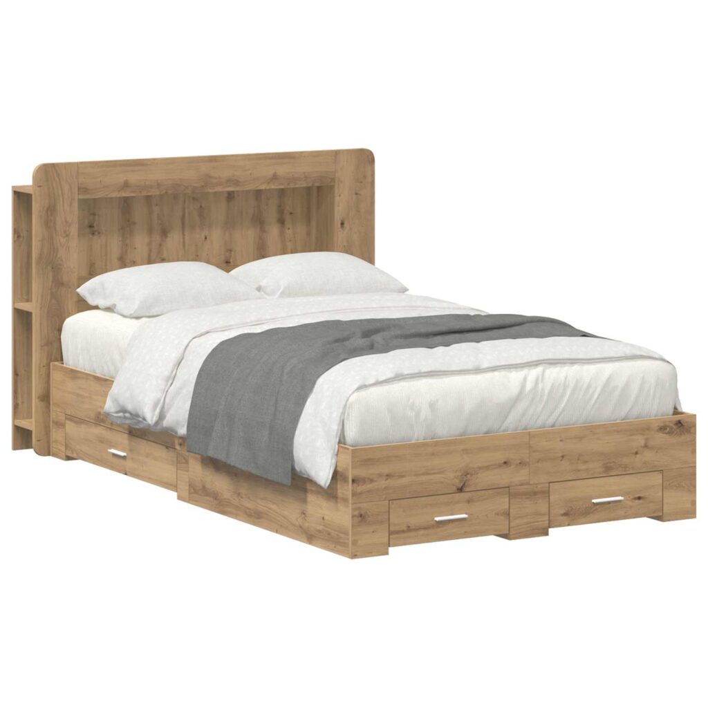 Sänkykehys varastolla päätyllä Artisaanitammi 4FT Small Double