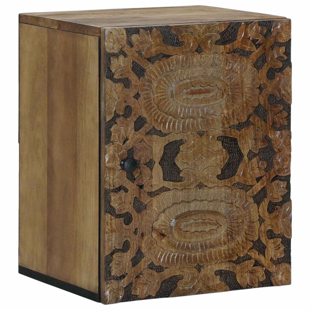 Kylpyhuoneen ripustettava kaappi Ruskea 38 x 33,5 x 48 cm