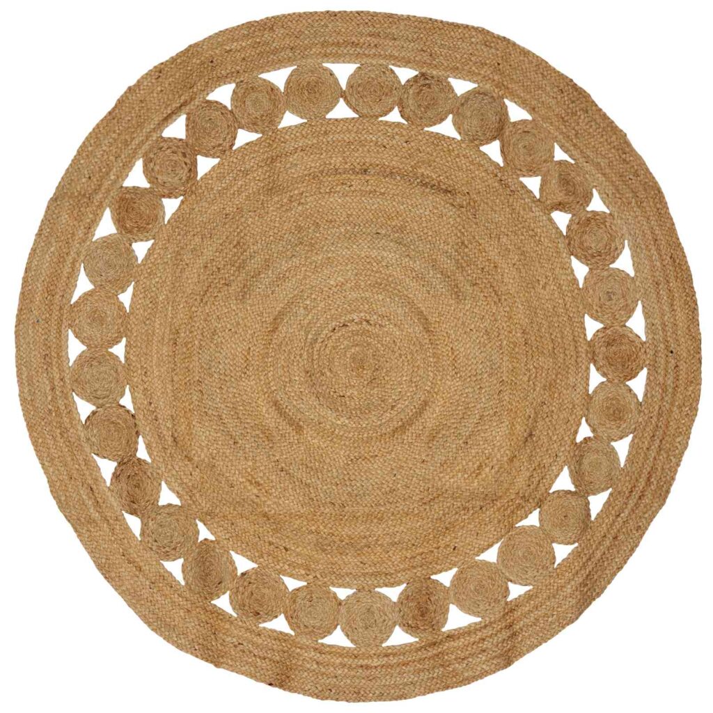 Matto Luonnollinen Ø 180 cm Juutti