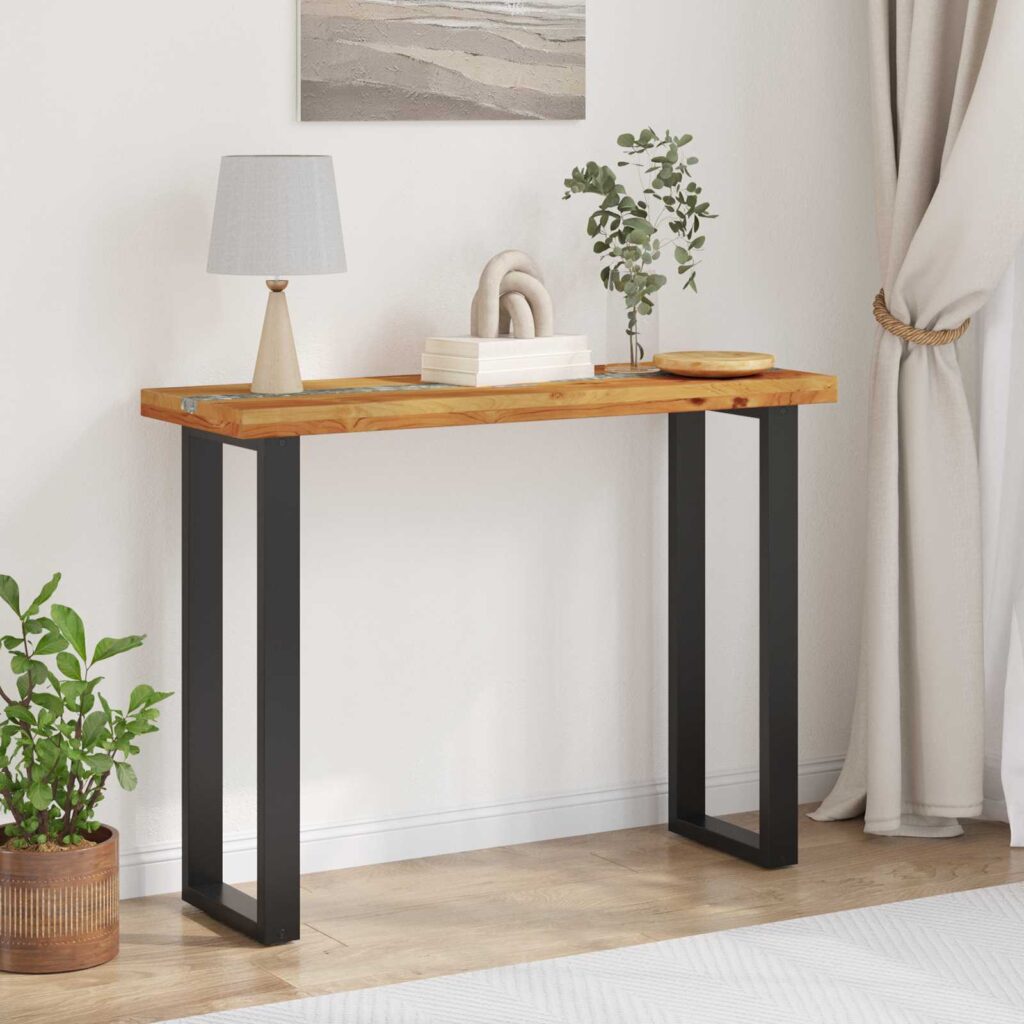 Konsolipöytä Ruskea 100 x 35 x 75 cm Tiikkipuu