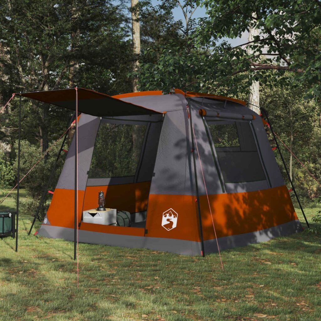 WC-teltta Harmaa ja oranssi 10-henkilöä