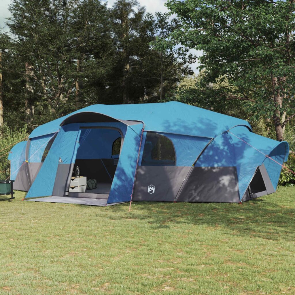 Perheteltta sadeverholla, vettä hylkivä Sininen 18-henkilöä