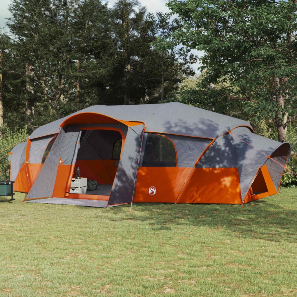 Perheteltta sadeverholla, vettä hylkivä Harmaa ja oranssi