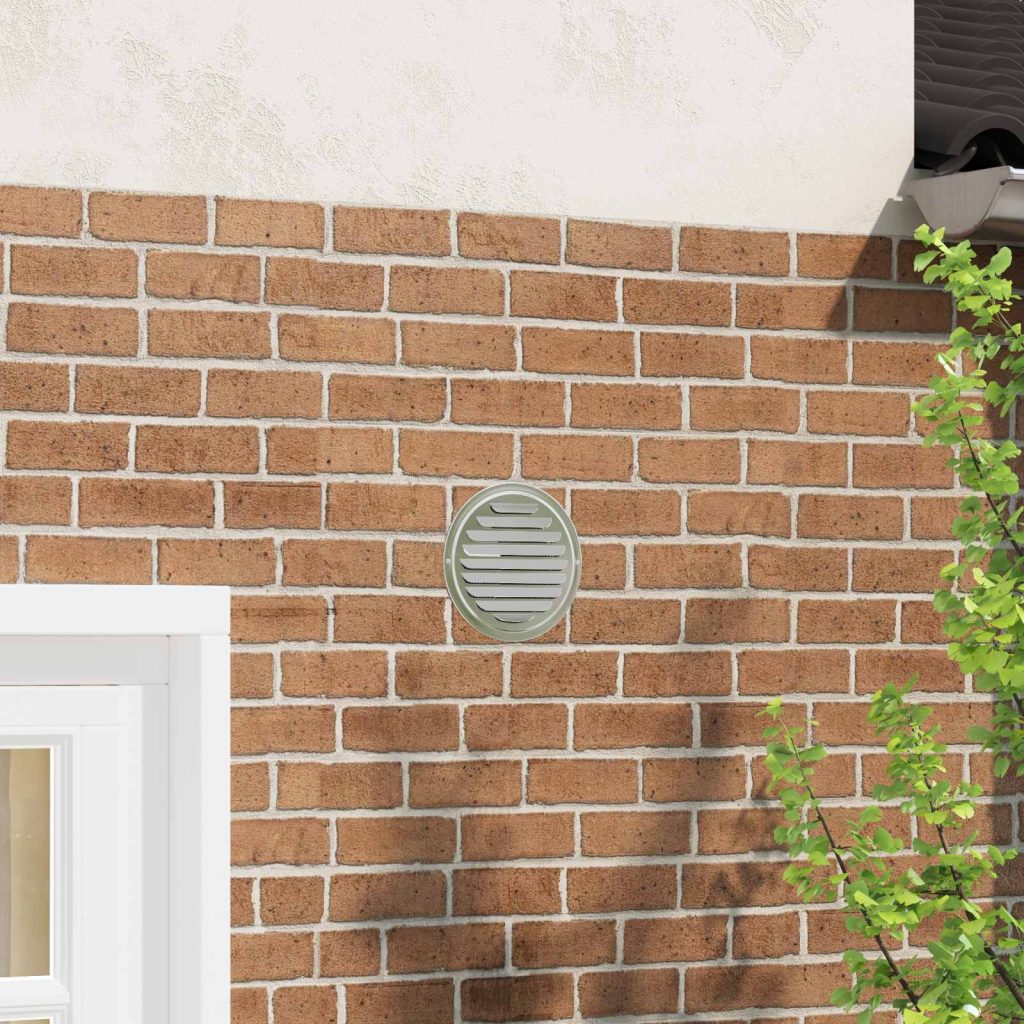 Ilmanvaihtosuojaimet 4 pcs Hopea 150 mm Ruostumaton teräs