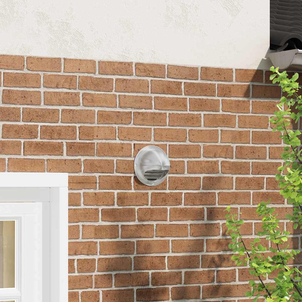 Ilmanvaihtosuojaimet 2 pcs Hopea 150 mm Ruostumaton teräs