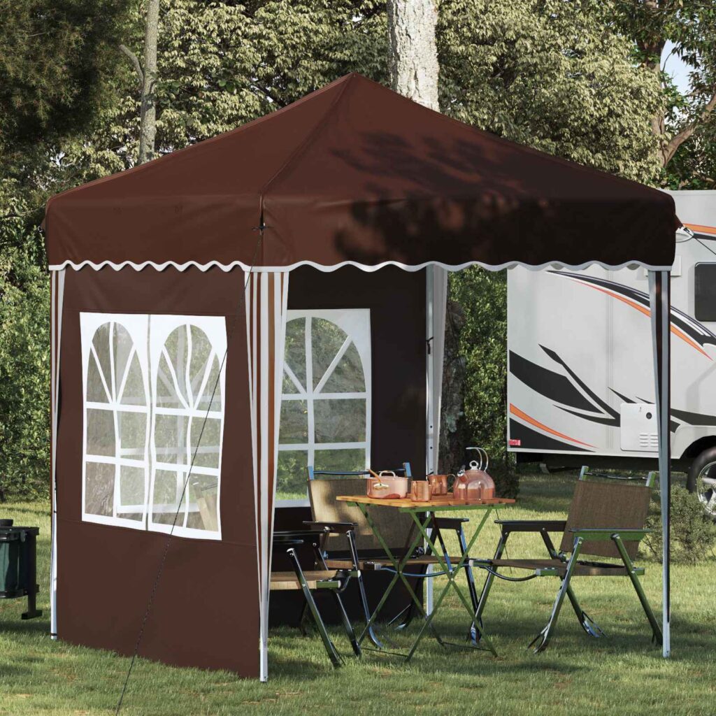 Pop-up Juhlateltta Ruskea 195 x 195 x 245 cm Oxford-kangas