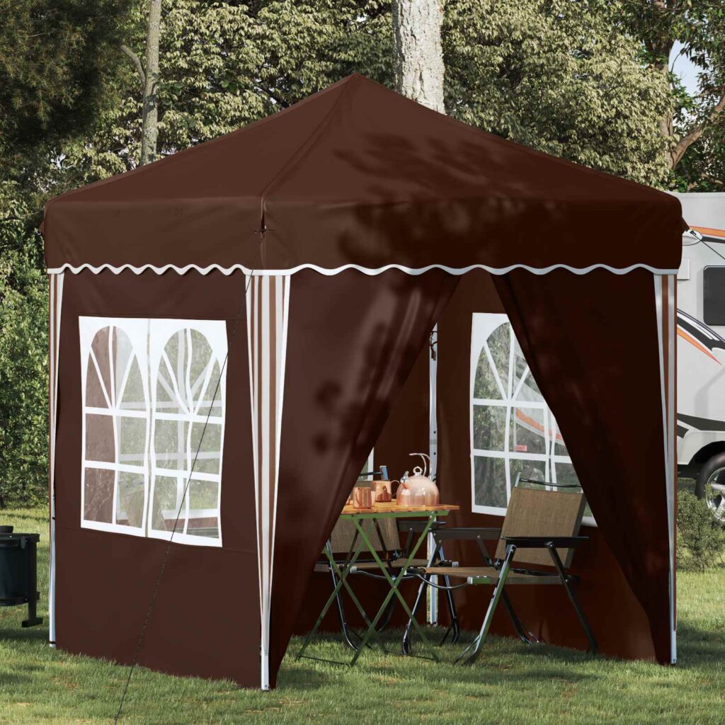 Pop-up Juhlateltta Ruskea 195 x 195 x 245 cm Oxford-kangas