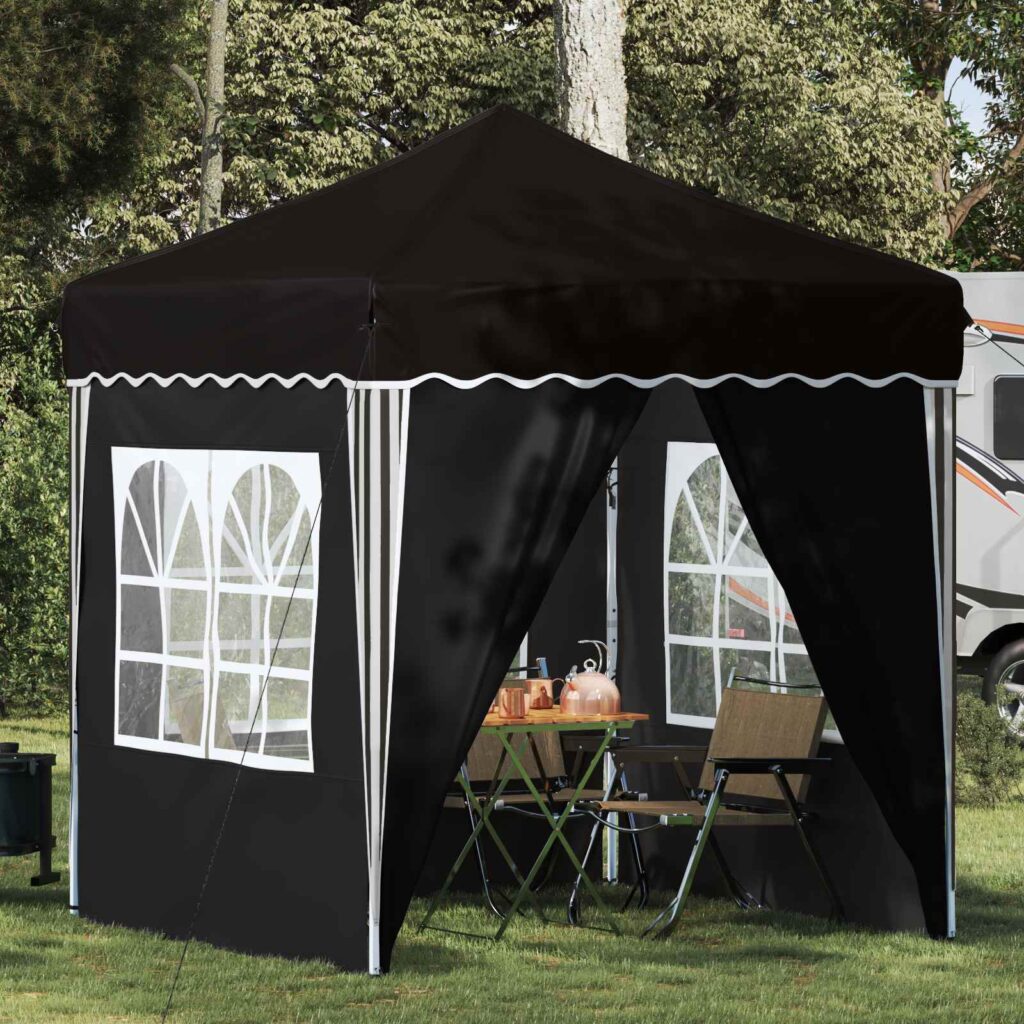 Pop-up Juhlateltta Musta 195 x 195 x 245 cm Oxford-kangas