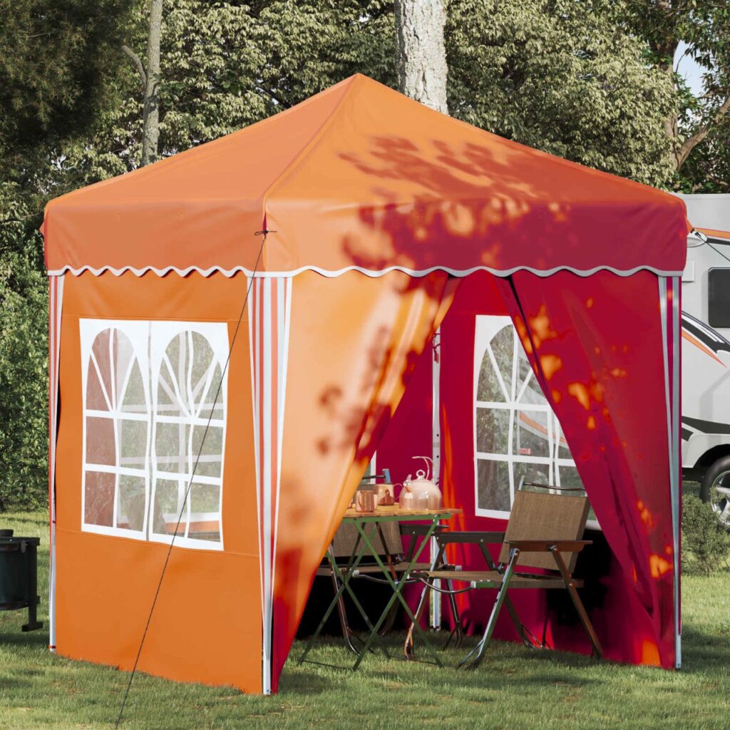 Pop-up Juhlateltta Oranssi 195 x 195 x 245 cm Oxford-kangas