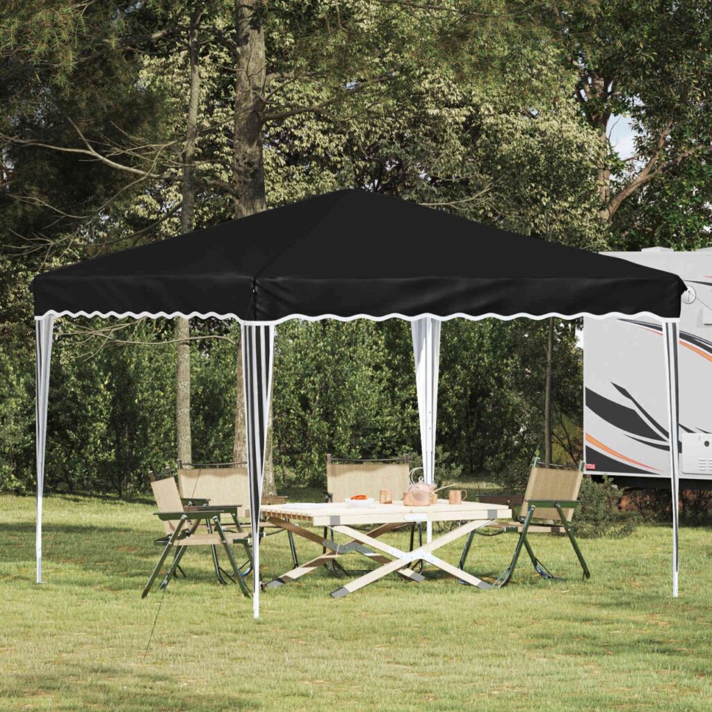 Pop-up Juhlateltta Antrasiitti 288 x 288 x 245 cm Oxford-kangas