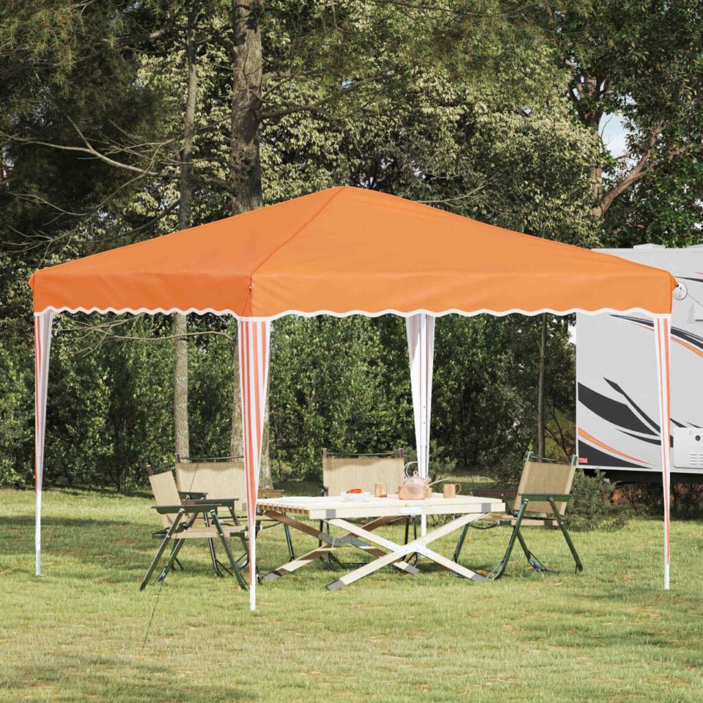 Pop-up Juhlateltta Oranssi 288 x 288 x 245 cm Oxford-kangas