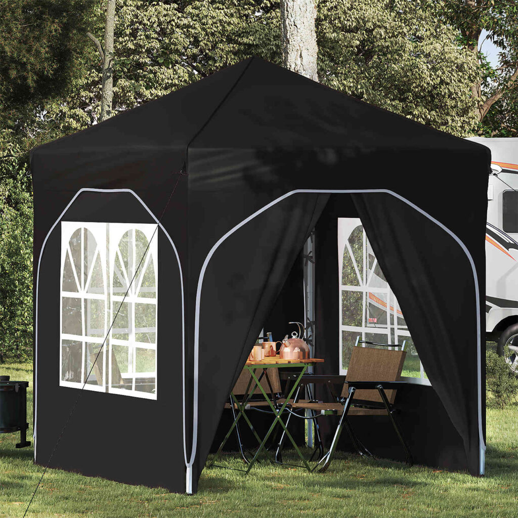 Pop-up Juhlateltta 192 x 192 x 245 cm Musta