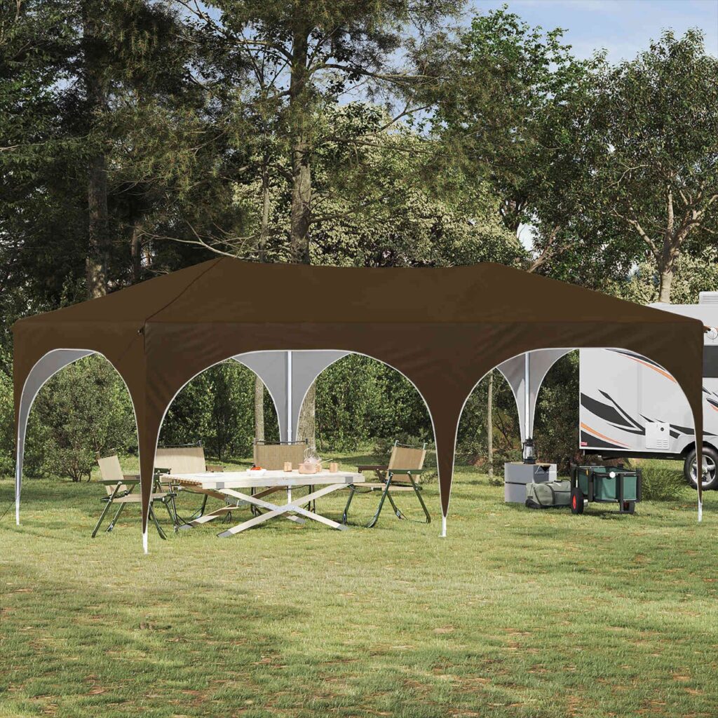 Pop-up Juhlateltta Harmaanruskea 575 x 288 x 245 cm