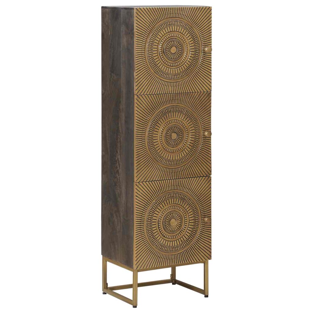 Korkea kaappi Messinki 35 x 30 x 120 cm