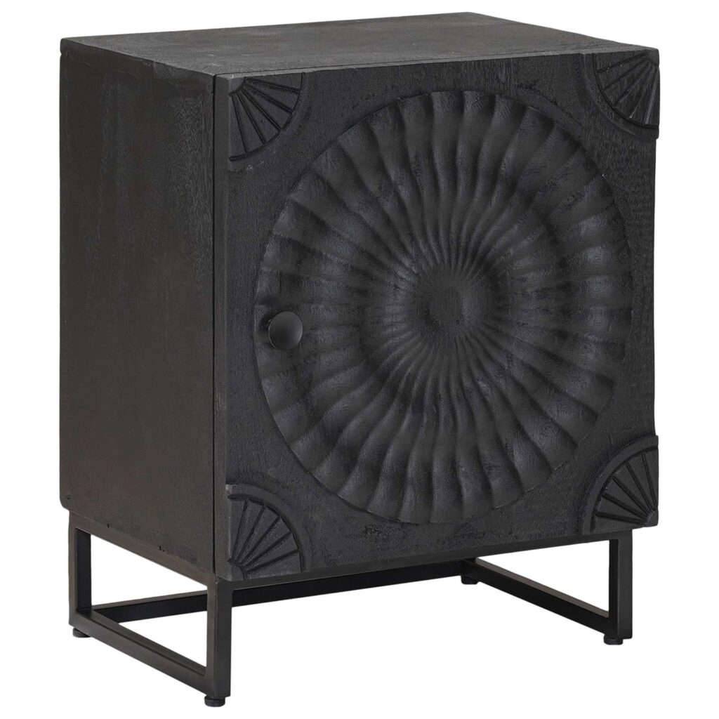 Yöpöytäkaappi Musta 40 x 30 x 50 cm