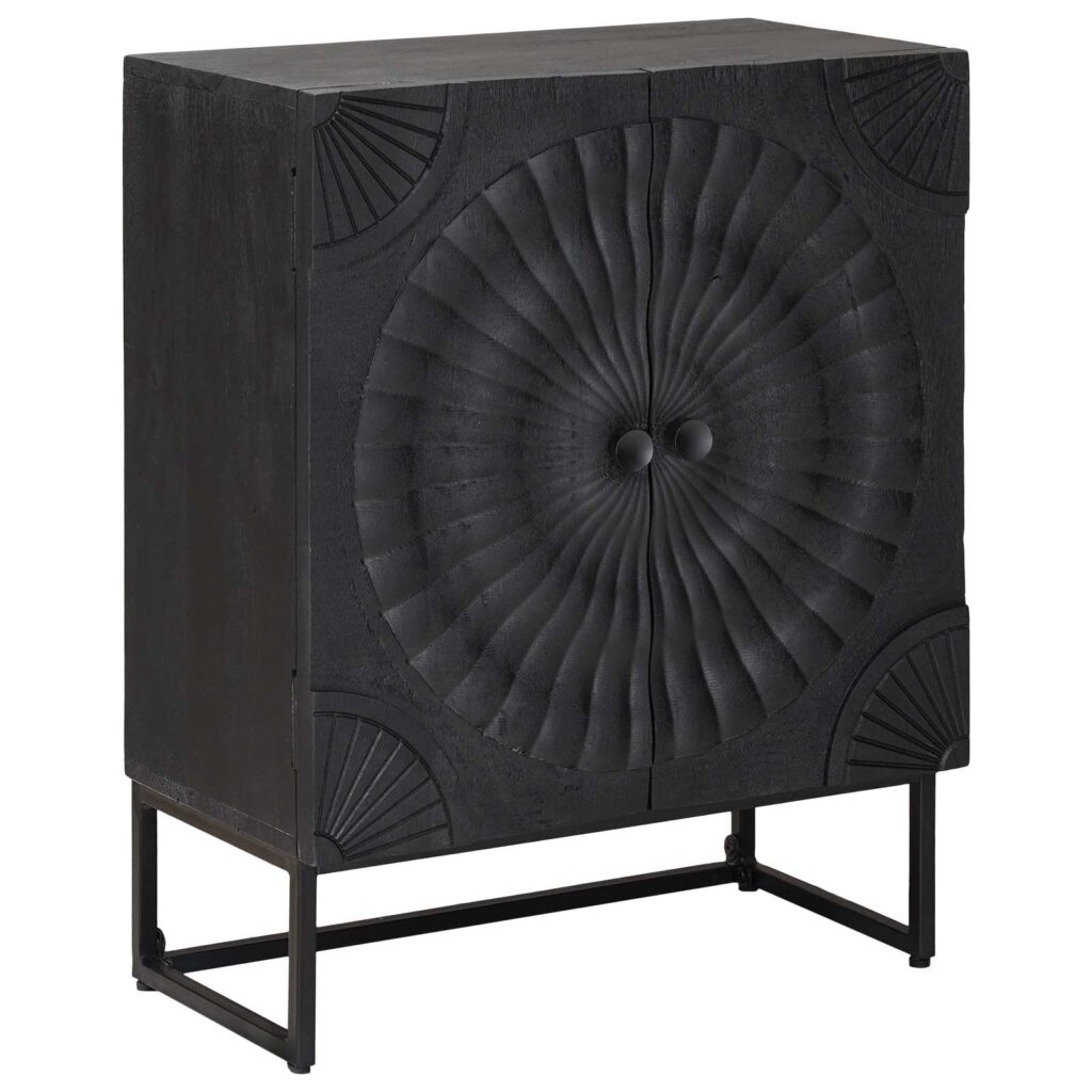 Sivupöytä Musta 55 x 30 x 70 cm