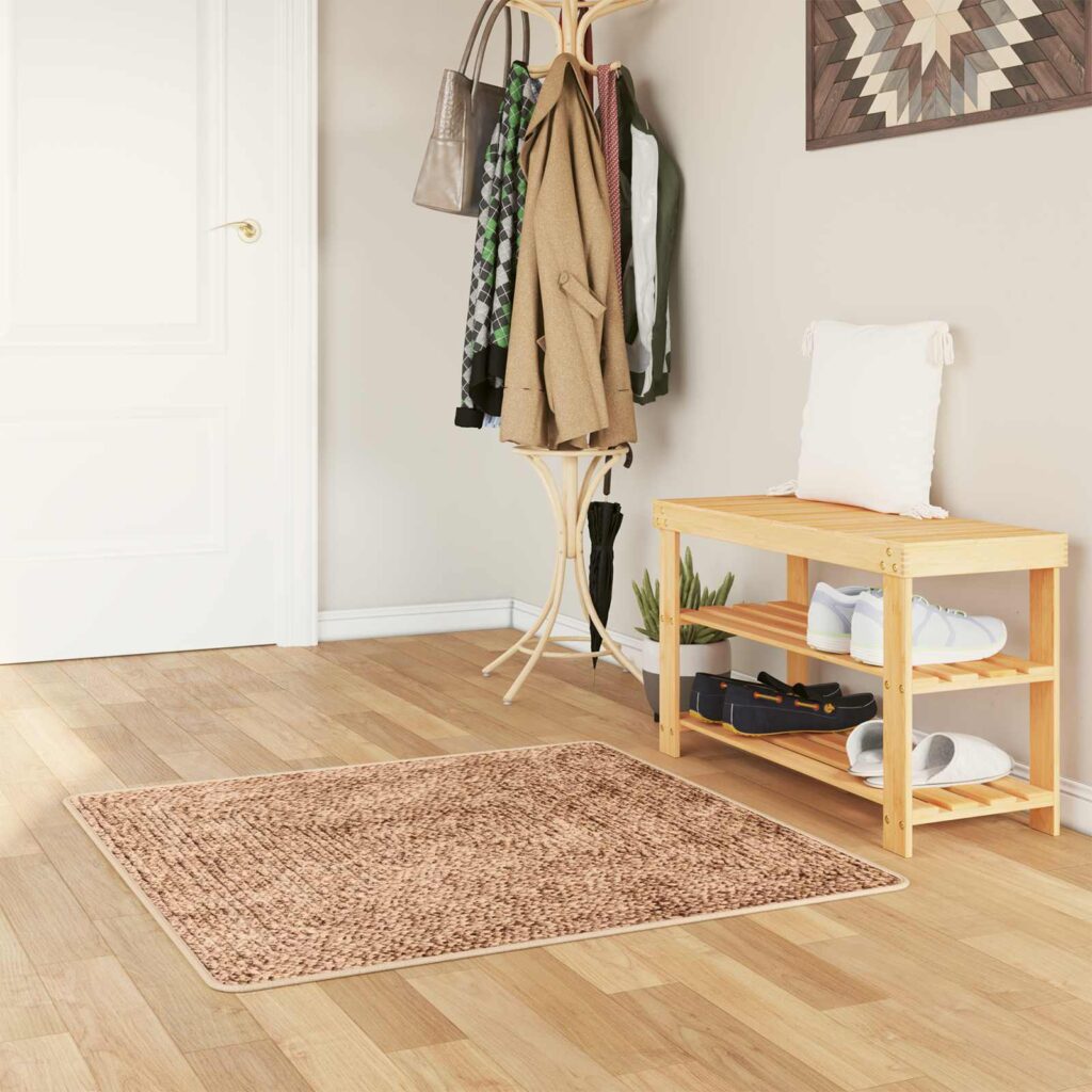 Mattojuoksija MARSA Keltainen 100 x 100 cm Polyesteri ja PVC