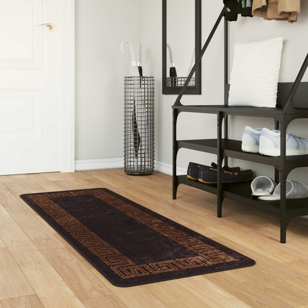 Mattojuoksija MARSA Musta 50 x 200 cm Polyesteri ja PVC