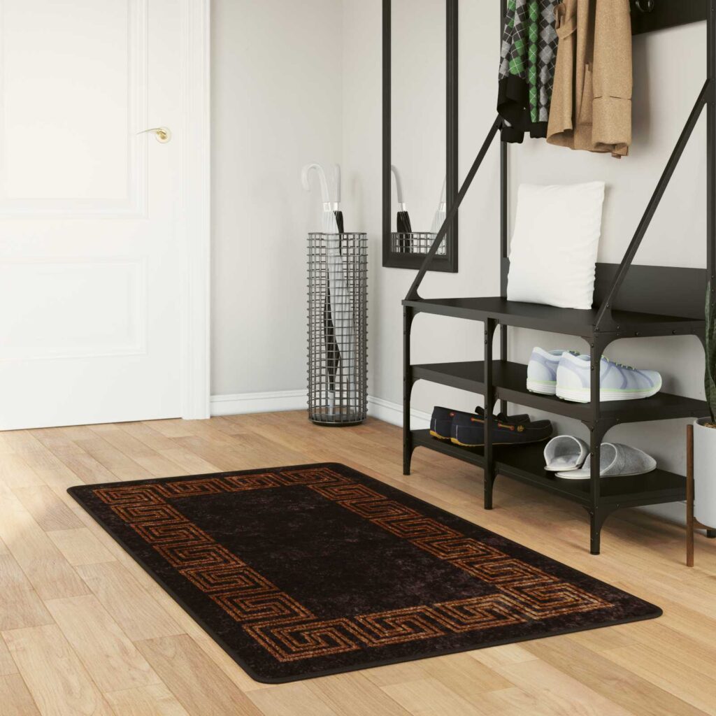 Mattojuoksija MARSA Musta 100 x 150 cm Polyesteri ja PVC