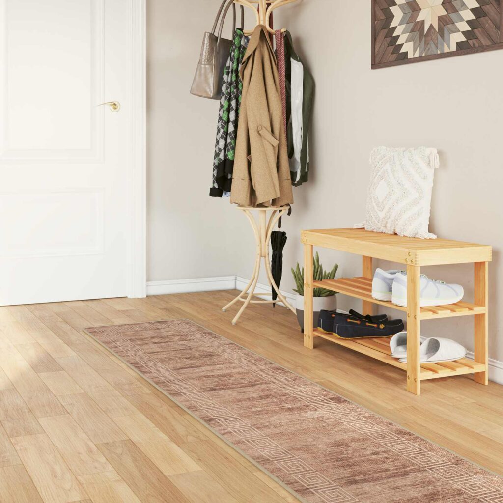 Mattojuoksija MARSA Valkoinen 50 x 450 cm Polyesteri ja PVC