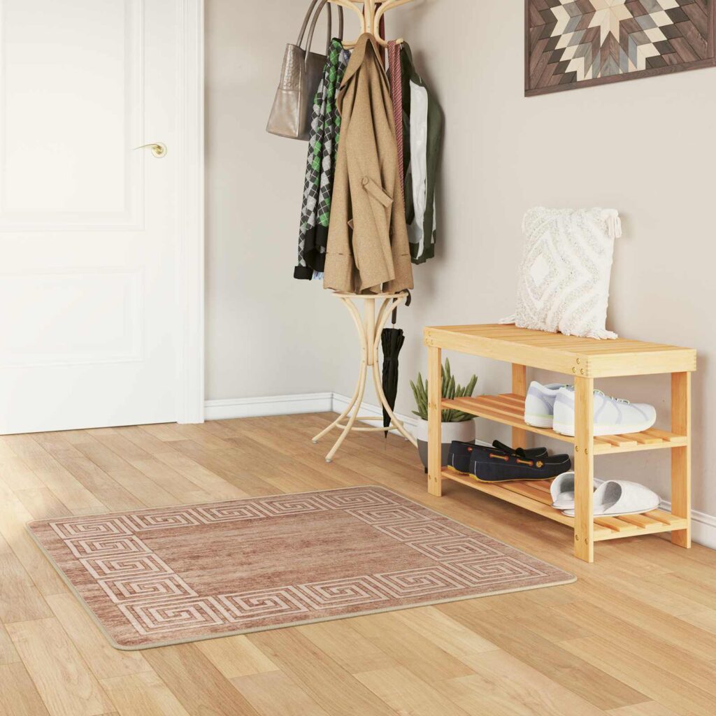 Mattojuoksija MARSA Valkoinen 100 x 100 cm Polyesteri ja PVC