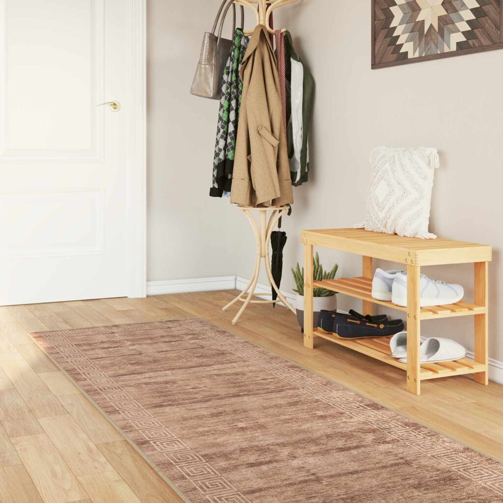 Mattojuoksija MARSA Valkoinen 100 x 450 cm Polyesteri ja PVC