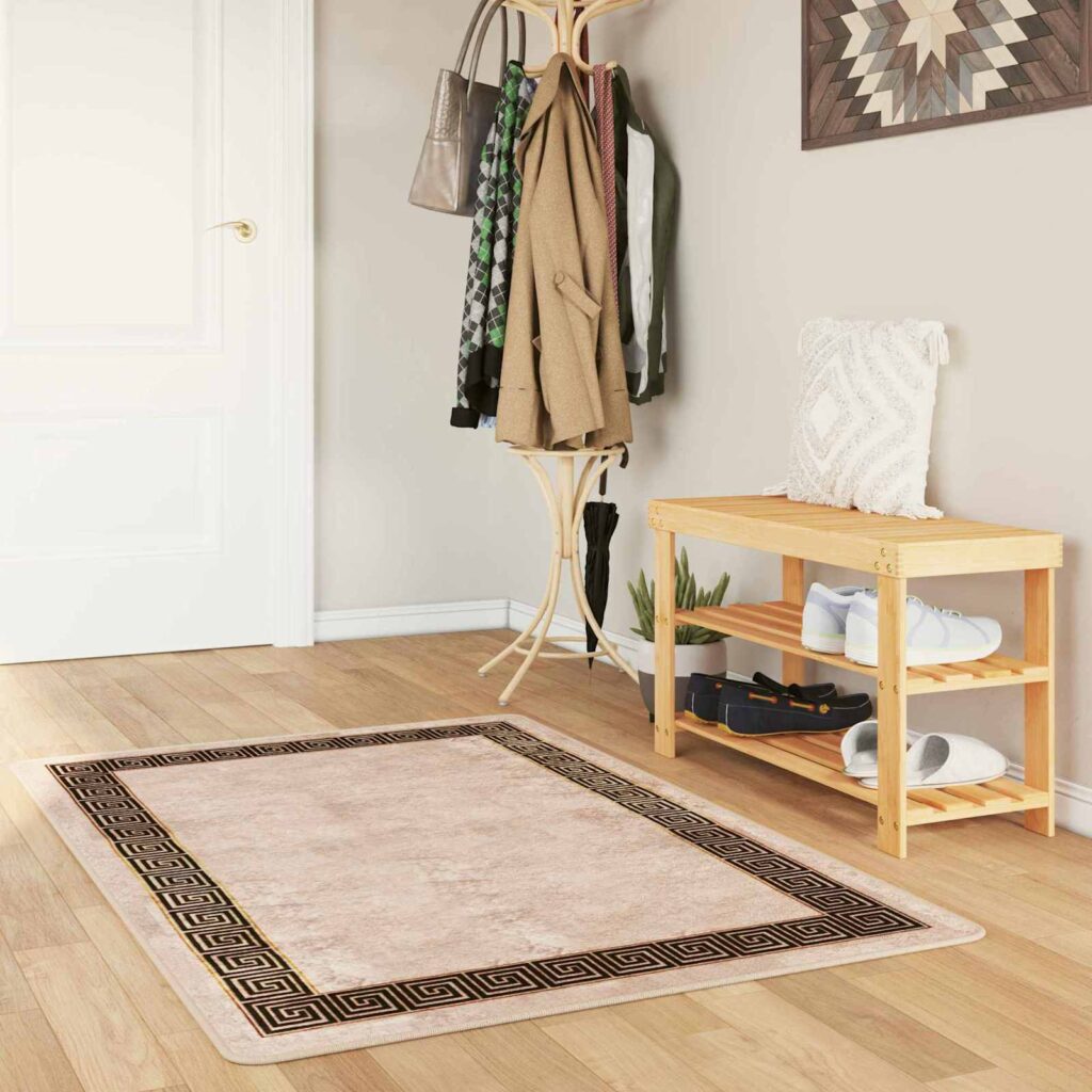 Mattojuoksija MARSA Musta 80 x 100 cm Polyesteri ja PVC