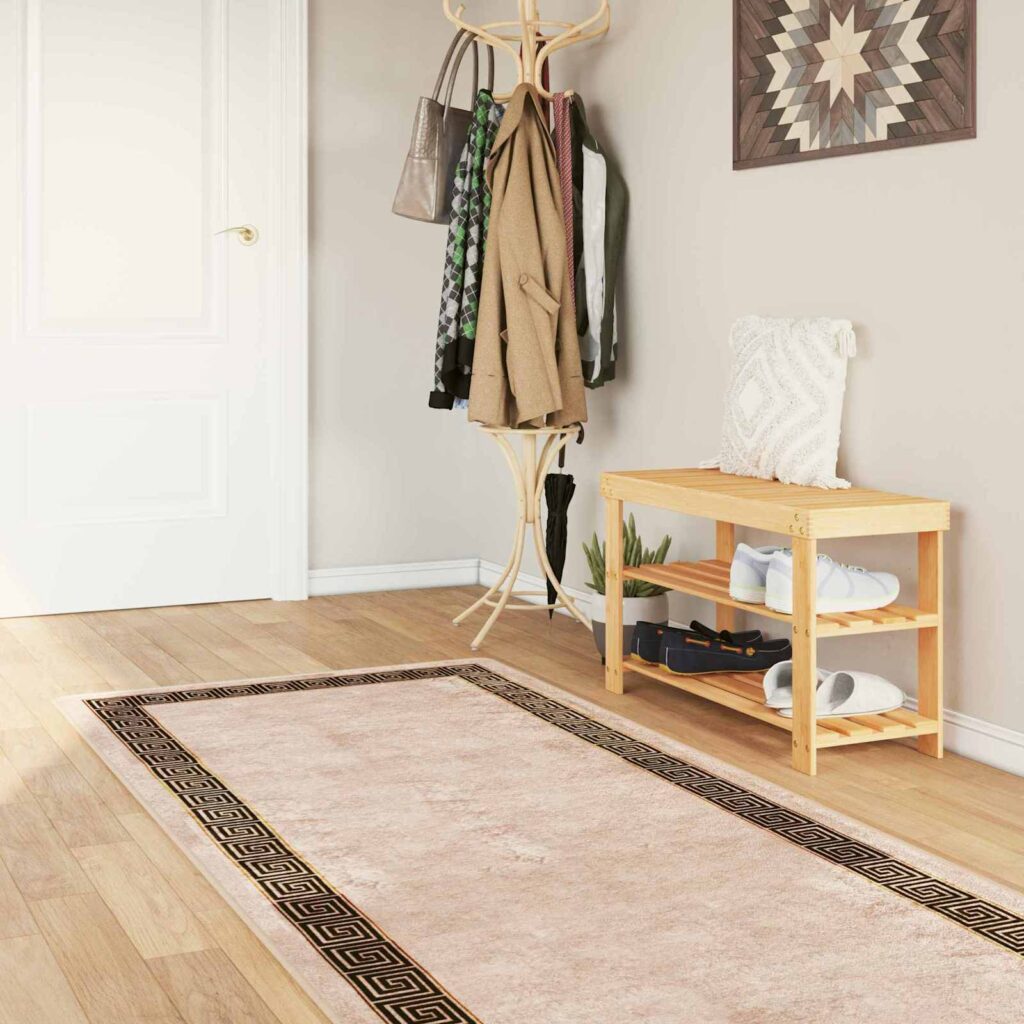 Mattojuoksija MARSA Musta 100 x 300 cm Polyesteri ja PVC