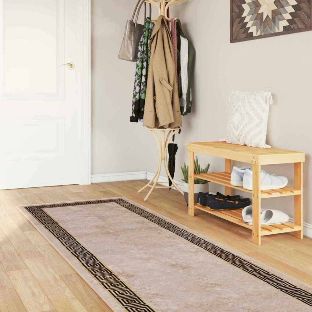 Mattojuoksija MARSA Musta 100 x 450 cm Polyesteri ja PVC