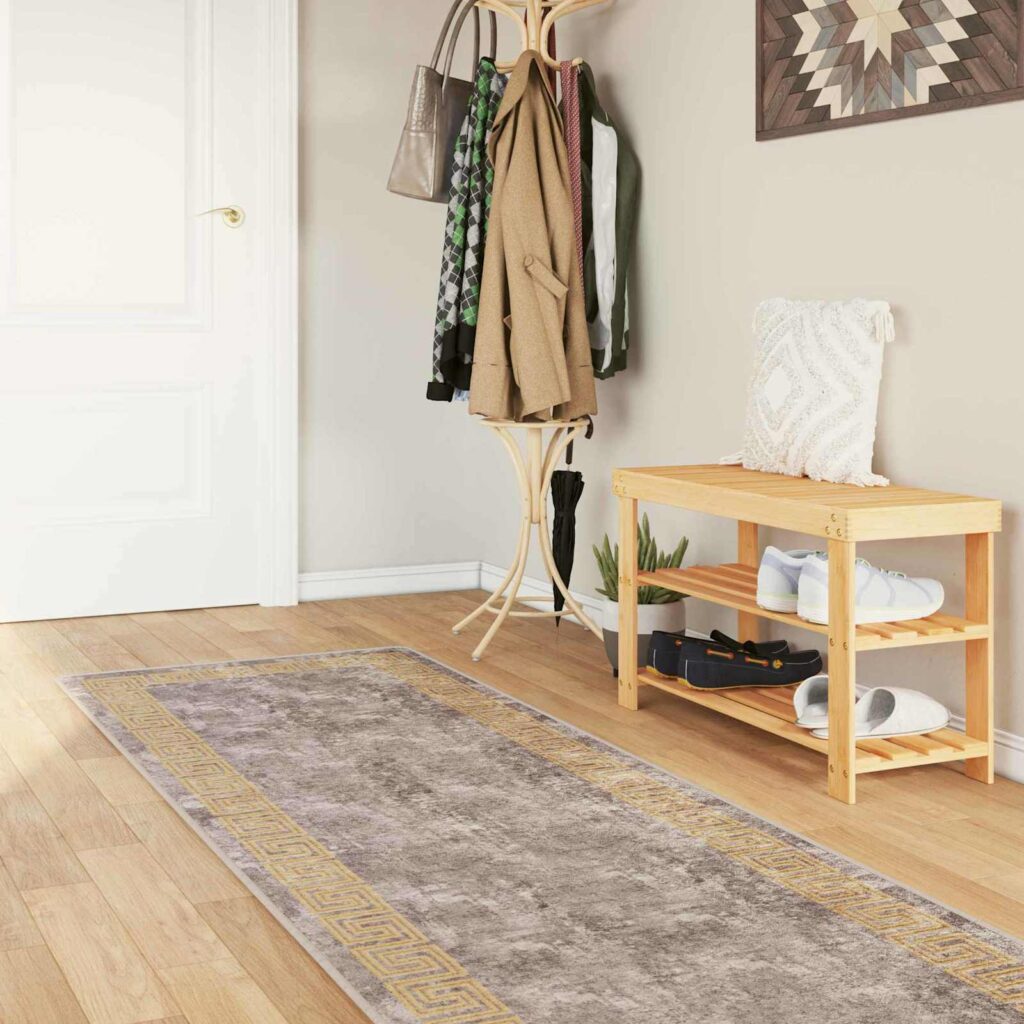 Mattojuoksija MARSA Harmaa 80 x 450 cm Polyesteri ja PVC