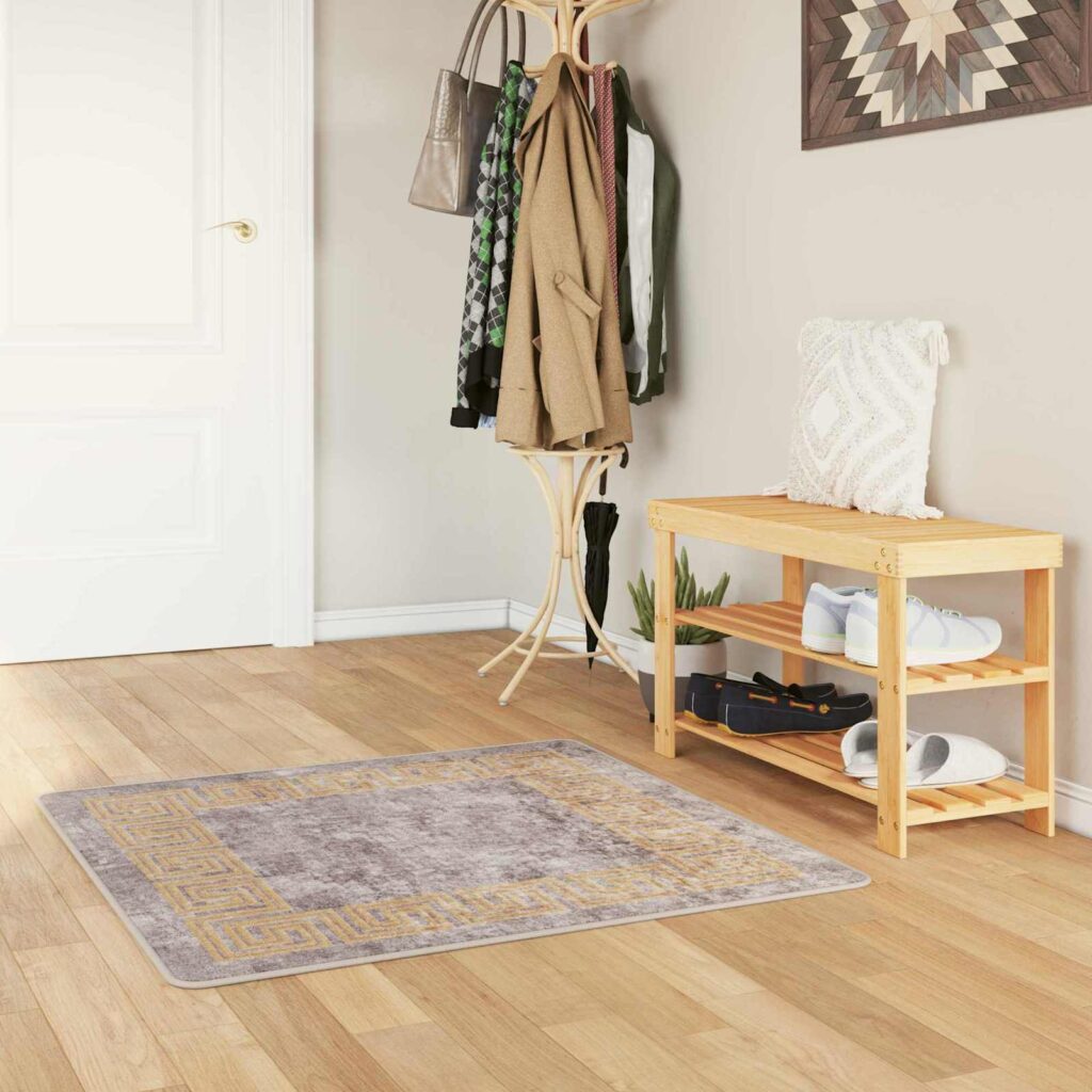 Mattojuoksija MARSA Harmaa 100 x 100 cm Polyesteri ja PVC